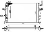 Nrf 50562A - Oe 1300196 Radiatore, Raffreddamento Motore Per Astra G, Zafira A