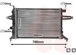 Van Wezel 37002272 - Oe 09202492 Radiatore, Raffreddamento Motore Per Astra G, Zafira A