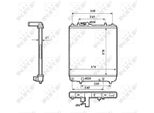 Nrf 53825 - Oe 09210556 Radiatore, Raffreddamento Motore Per Agila A