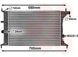 Van Wezel 37002242 - Oe 1300158 Radiatore, Raffreddamento Motore Per Vectra B (J96)