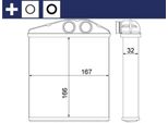 Mahle Ah 6 000S - Oe 16 18 222 Scambiatore Di Calore, Riscaldatore Per Combo, Combo Tour, Corsa C (X01), Tigra Twintop (X04)