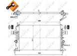 Nrf 53000 - Oe 1300270 Radiatore, Raffreddamento Motore Per Astra G, Zafira A