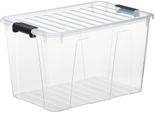 Plast Team 22520800 Plast Team Storage Box Home Box, 52 Litri, Trasparente