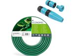 Cellfast Tubo Da Giardino Economico Da 1/2" 20M + Set Di Irrigatori Per Prato"