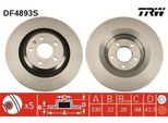 Trw DF4893S - Disco Freno Oe 4F0 615 601 B Per A6 (4F)