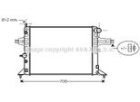 Prasco OLA2256 - Oe 1300187 Radiatore, Raffreddamento Motore Per Astra G, Zafira A