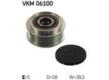 Skf Vkm 06100 - Puleggia Alternatore Oe 27060 27040 Per Avensis (T25), Avensis Verso (M2), Corolla (E12), Corolla Verso (E12), Previa (R3), Rav 4 Ii (A2)