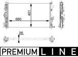 Mahle Cr 927 000P - Oe 1300372 Radiatore, Raffreddamento Motore Per Insignia A (G09)