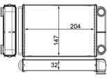 Mahle Ah 258 000S - Oe 13287939 Scambiatore Di Calore, Riscaldatore Per Astra J, Astra K, Cascada (W13), Zafira B, Zafira Tourer C