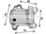 Prasco OL3716 - Radiatore Olio Oe 5650345 Per Combo, Combo Tour, Corsa C (X01), Meriva (X03)