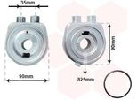 Van Wezel 37013706 - Radiatore Olio Oe 12627034 Per Insignia A (G09), Insignia B (Z18)
