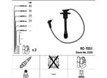 Ngk 5355 - Set Di Cavi Candela Oe 90919 22395 Per Corolla (E11)