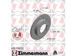2 Dischi Freno Posteriori Sportivi Zimmermann Per Mitsubishi Volvo