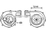 Prasco OL8618 - Motore Soffiatore Oe 1845089 Per Vectra C (Z02), Signum (Z03)