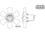 Mahle Cff 7 000S - Oe 165 959 455 Ab Ventola Radiatore Per Toledo I (1L2), Inca (6K), Ibiza (6K), Cordoba (6K), Polo (6V), Polo (80, 86C), Jetta Ii (165, 19E, 1G2), Caddy Ii (9K)