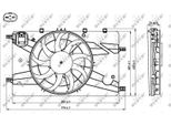 Nrf 47757 - Ventola Radiatore Oe 1314021 Per Cruze (J308), Orlando (J309), Cruze (J305), Cruze (J300), Astra J, Zafira Tourer C, Insignia A (G09), Cascada (W13)