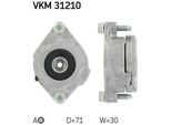 Skf Vkm 31210 Tendicinghia, Cinghia Trapezoidale Dentata Oe 037903315B Compatibile Con Alhambra, Cordoba, Ibiza, Inca, Toledo, Caddy, Corrado, Golf Iii, Golf Iv, Passat 35I, Polo 6V, Sharan, Transporter Iv, Vento