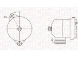 Magneti Marelli 063731586010 - Alternatore Per Arosa (6H), Fabia I (6Y)