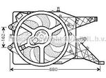 Prasco OL7514 - Ventola Radiatore Oe 1341399 Per Corsa D (S07)