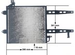 Mahle Ac 216 000S - Condensatore Aria Condizionata Oe 6N0820413 Per Arosa (6H), Lupo (6E1, 6X1), Polo (6N), Polo (6V), Polo (80, 86C), Polo Playa