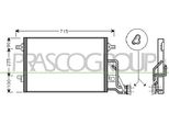 Prasco SK418C001 - Condensatore Aria Condizionata Oe 3B0260401 Per Superb I (3U), Passat (3B)