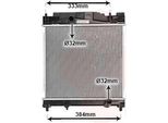 Radiatore Motore Van Wezel (53002502) Scambiatore Di Calore Raffreddamento Radiatore Motore