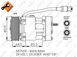 Nrf 32751 - Oe 1387322 Compressore Aria Condizionata Per Giulietta (940), Serie 1 (F20), Strada, Doblo, Siena, Focus Ii, Jazz Ii, Jazz Iii, S-Type (X200), Is I (E1), Classe S (W220), Elgrand (E52), Murano Ii (Z51), 206 (2A/C), 207, Octavia I (1U), V70 Iii (135), V60 I (155, 157), S60 Ii (134), XC60 (156), T4