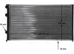 Mahle Cr 410 000S - Oe 1H0 121 253 L Radiatore, Raffreddamento Motore Per Cordoba (6K), Ibiza (6K), Golf Iii (1H), Passat (35I), Vento (1H)