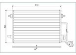 Valeo 817679 - Condensatore Aria Condizionata Oe 3B0260401 Per Superb I (3U), Passat (3B)