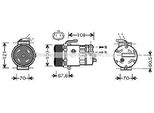 Prasco OLAK139 - Compressore Aria Condizionata Oe 1854107 Per Astra G, Combo, Combo Tour, Corsa C (X01), Meriva (X03)