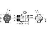 Prasco OLAK426 - Compressore Aria Condizionata Oe 13124749 Per Astra H, Astra (A04), Zafira B