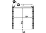 Mahle Ah 223 000S - Oe 3C0819031 Scambiatore Di Calore, Riscaldatore Per Superb Ii (3T), Yeti (5L), Passat (3C), Cc (358), Eos (1F), Golf Plus (5M), Golf V (1K), Golf Vi, Passat (365, 362), Passat Cc (357), Scirocco, Tiguan (5N)
