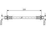 Bosch 1 987 481 132 - Tubo Freno Oe 90947 02G38 Per Verso S (P12), Yaris (P9), Urban Cruiser (P1), Picnic (XM1)