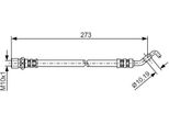 Bosch 1 987 476 270 - Tubo Freno Oe 90947 02C50 Per Corolla Verso (E12), Corolla (E12)
