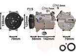 Van Wezel 3700K313 Condizionatore Compressore Climatizzatore Per Opel Astra G Cc (T98) Zafira A (T98) Astra G Caravan (T98) Astra G Cabriolet (F67) Vectra B (36)