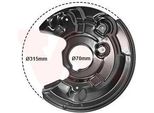 Van Wezel 7606378 - Oe 1Q0615612F Piastra Di Ancoraggio, Asse Posteriore Destro Per Yeti (5L), Scirocco, Maggiolino (5C), Eos (1F)