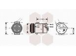 Van Wezel 3700K409 - Compressore Aria Condizionata Oe 13140505 Per Signum (Z03), Vectra C (Z02)