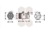 Van Wezel 3700K477 - Compressore Aria Condizionata Oe 24462196 Per Astra G