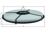 Mahle Lx 729 - Filtro Aria Oe 1480111100 Per Corolla (E10), Corolla (E11)