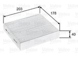 Valeo 715603 - Filtro Aria Abitacolo Oe MR958016 Per Forfour (454), Roadster (452)