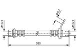 Bosch 1 987 476 163 - Tubo Freno Oe 90080 94A66 Per Avensis (T22)