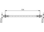 Bosch 1 987 481 637 - Tubo Freno Oe 90947 W2025 Per Verso (R2), Prius Plus (W4), Prius (W3), Corolla (E18), Corolla (E15), Auris (E18), Auris (E15)