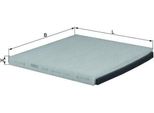 Mahle La 348 - Oe 87139YZZ06 Filtro Aria Abitacolo Per Corolla Verso (E12), Corolla (E12)