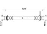 Bosch 1 987 481 738 - Tubo Freno Oe 90947 W2014 Per Auris (E15), Corolla (E15), Verso (R2)