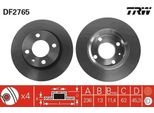 Trw DF2765 - Disco Freno Oe 2 415 019 Per Felicia (6U), Caddy Ii (9K)