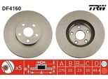Trw DF4160 - Disco Freno Oe 43512 63010 Per Celica (T23)