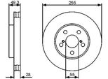 Bosch 0 986 479 490 - Oe 43512 05020 Disco Freno Per Carina E (T19)