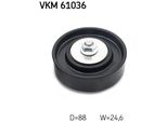 Skf Vkm 61036 - Oe 88440 52010 Puleggia Folle, Cinghia A V Per Yaris (P9), Yaris (P1)