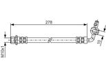 Bosch 1 987 476 113 - Oe 90947 02D03 Tubo Freno Per Rav 4 I (A1), Rav 4 Ii (A2)