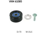Skf Vkm 61085 - Oe 16620 28090 Puleggia Folle, Cinghia A V Per Avensis (T25), Avensis (T22), Avensis Verso (M2), Camry (V3), Previa (R3), Rav 4 Ii (A2)